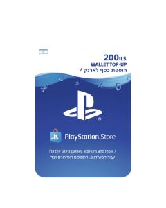 כרטיס כסף ארנק דיגיטלי Sony Playstation Store Wallet - המקנה 200 שקלים