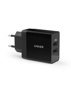 מטען קיר 2 יציאות Anker PowerPort II 24W USB