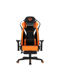 כסא גיימינג עם הדום Meetion Gaming Chair CHR22 כתום/שחור