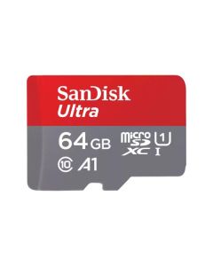 כרטיס זיכרון SANDISK 64GB SDSQUA4 MICROSDXC 120MB/s A1 CLASS 10 UHS-I