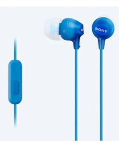 אוזניות + מיקרופון SONY MDR EX15AP IN EAR כחול
