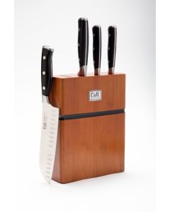 בלוק סכינים 5 חלקים הכולל 4 סכינים + מעמד עץ Food Appeal SIGNATURE