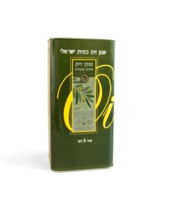 פח 5 ליטר שמן זית כתית ישראלי - משק אלוני