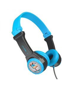 אוזניות חוטיות מתקפלות לילדים JBuddies Kids - צבע כחול
