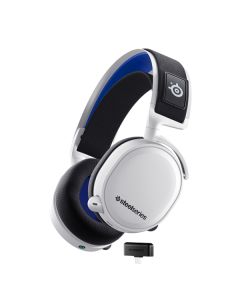אוזניות גיימינג אלחוטיות ל-SteelSeries Arctis 7P+ White PS5 לבן 