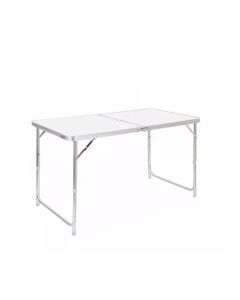 שולחן פיקניק מתקפל כולל 4 כיסאות אלומיניום לבן