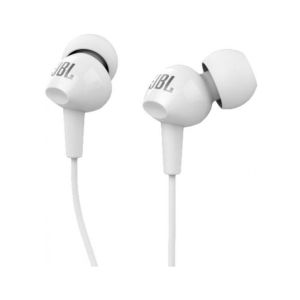 אוזניות + מיקרופון JBL C100 לבן - יבואן רשמי