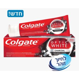 משחת שיניים פחם Colgate Optic White Charcoal 75ml