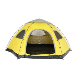 אוהל משפחתי ל- 8 אנשים נפתח ברגע CAMP&GO FAMILY AUTO TENT צהוב/שחור