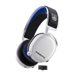 אוזניות גיימינג אלחוטיות ל-SteelSeries Arctis 7P+ White PS5 לבן 