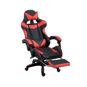 כיסא גיימינג מולטי גיימר MULTI GAMER כולל כרית מסג' חשמלית + הדום נפתח לרגליים אדום/שחור